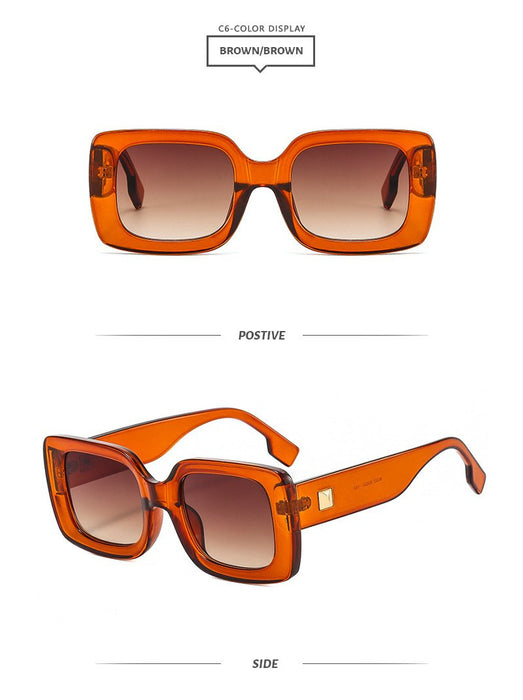 Box men's and women's colour matching Sunglasses