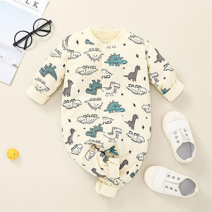 Dinosaur Printed Baby Bodysuit