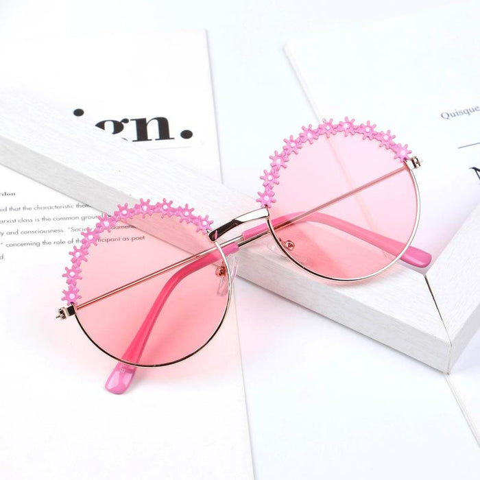 Children's sunglasses metal round frame sunglasses