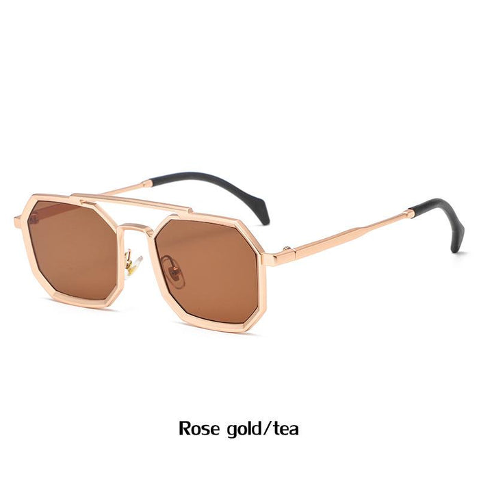 Polygonal Large Frame Sunglasses