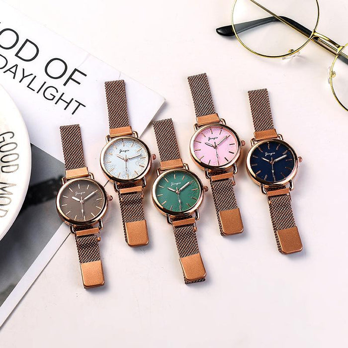 New Stainless Steel Women Wristwatch Quartz Fashion Casual Clock LLZ20811