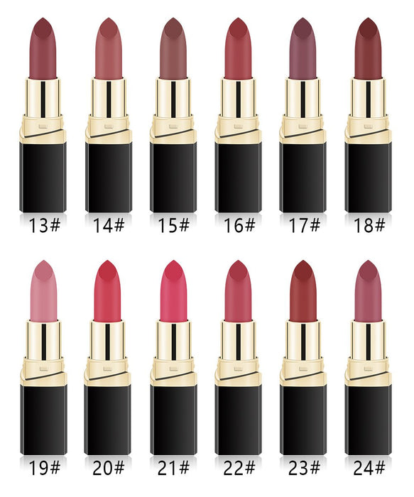 Matte fog face velvet lipstick is not easy to decolour black pipe lipstick.