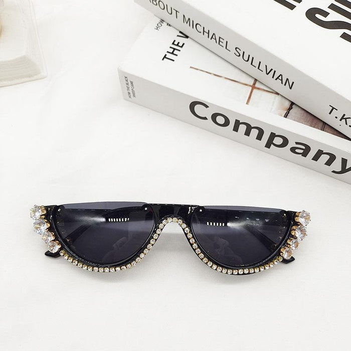 Fashion Multicolor Half Frame Sunglasses