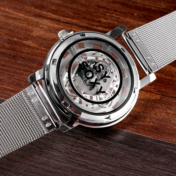 Hollow Steel Watches Men Retro Hombre Quartz Wrist Watch