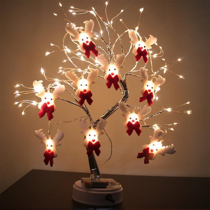 LED Snowman Christmas Tree LED Garland String Light