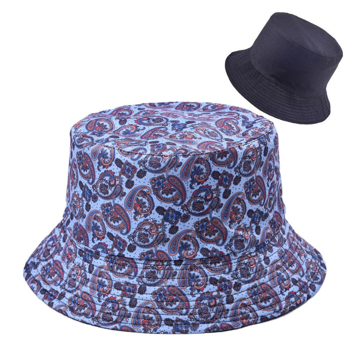 Multi-style Printed Fisherman Hat Outdoor Sun Hat Double-sided