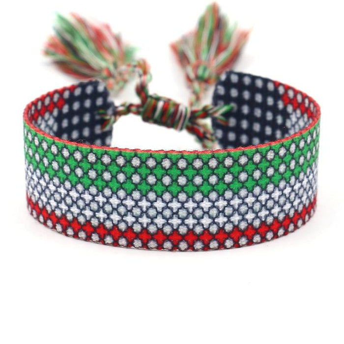 National Style Striped Handmade Bracelet