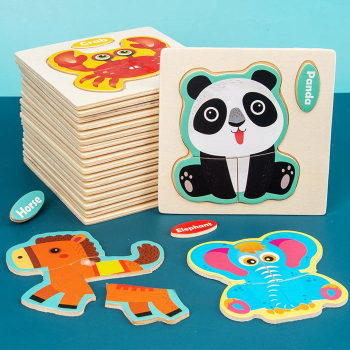 Children's Cartoon Animal Three-dimensional Puzzle Toy