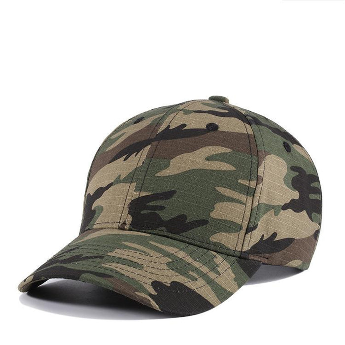 New Camouflage Solid colour Outdoor Baseball Cap Duck Tongue Cap