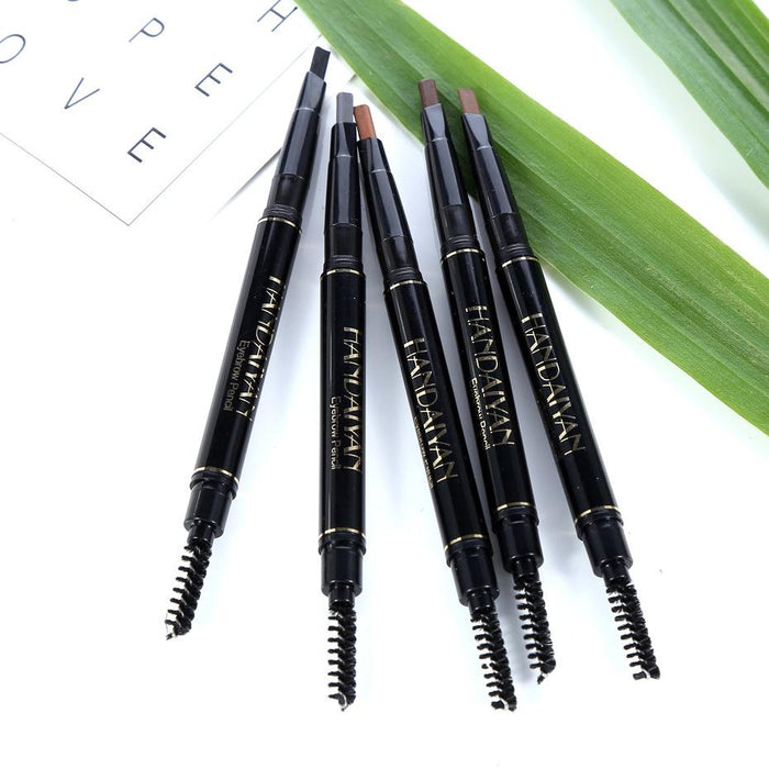 5-colour automatic rotary double head eyebrow pencil