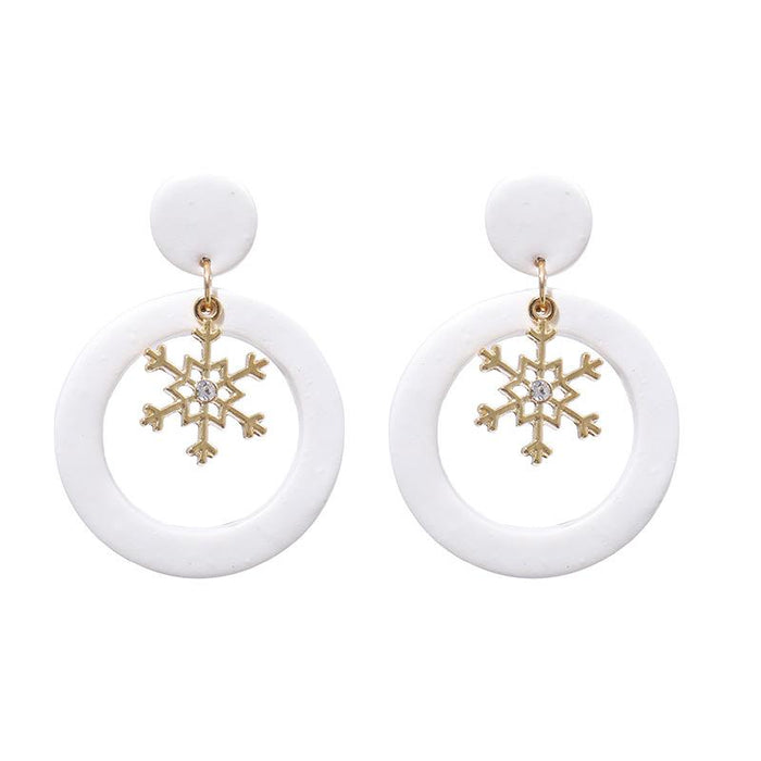 Advanced Cloud Snowflake Love Simple Earrings Earrings