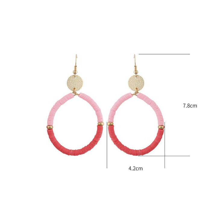 New Popular Personality coloured Soft Ceramic Earrings