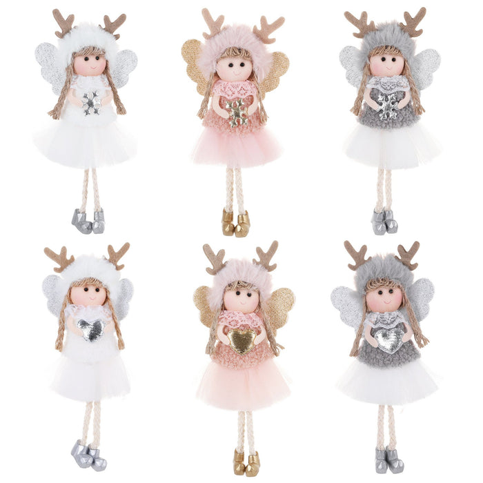 Christmas Decorations Angel Girl Ornaments Children Doll Gift