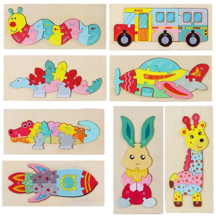 Children's Early Education Stereo Puzzle Toy