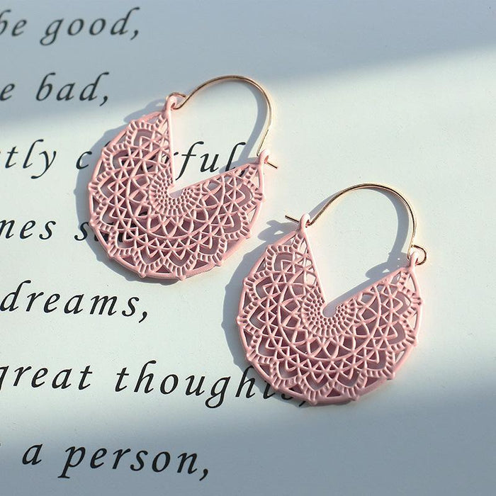 Fashion Spring Geometric Personality Simple Candy Color Earrings