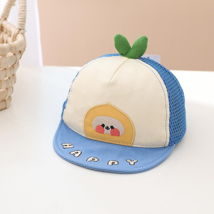 Summer Cute Baby Cartoon Color Matching Children's Net Cap