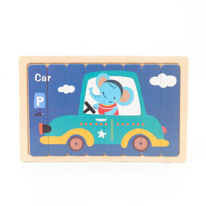 Horizontal Strip Puzzle Wooden Toy