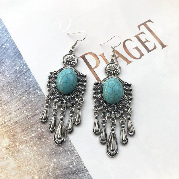 Bohemian Temperament Retro Natural stone Earrings