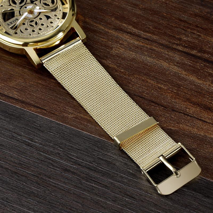 Hollow Steel Watches Men Retro Hombre Quartz Wrist Watch