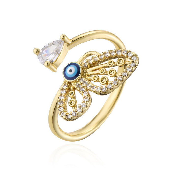 New Personality Hollow Butterfly Open Women's Ring