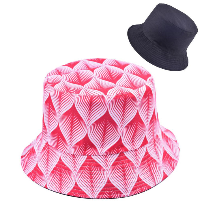 Multi-style Printed Fisherman Hat Outdoor Sun Hat Double-sided