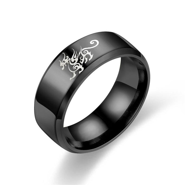 Stainless Steel Dragon Ring