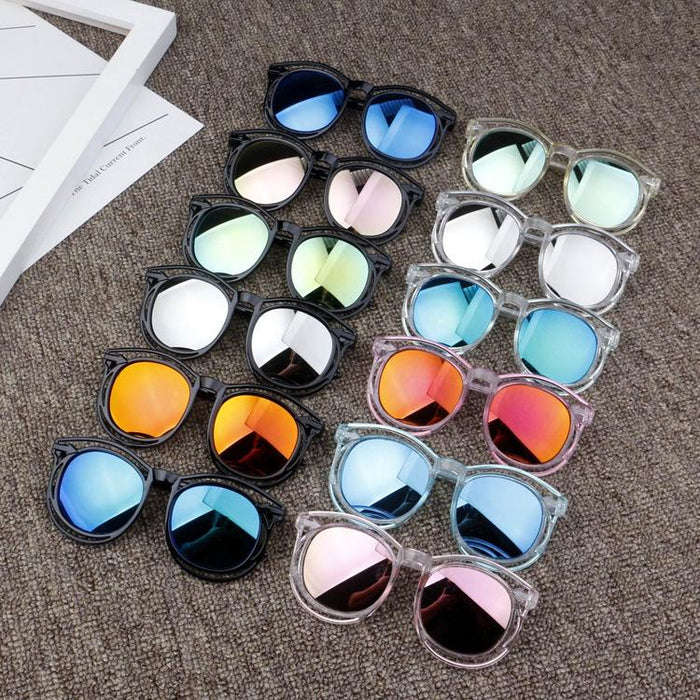 Children's Sunglasses round frame hollowed out colourful