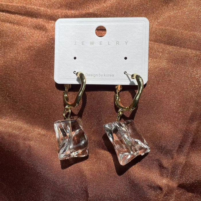 Irregular Transparent Acrylic Earrings