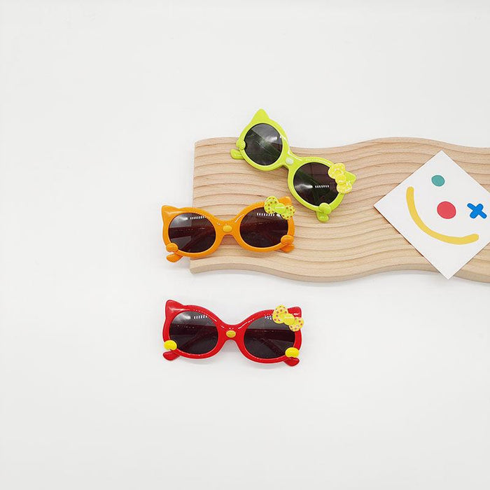 Cat Bow Decoration Cute Cartoon Children's Sunglasses