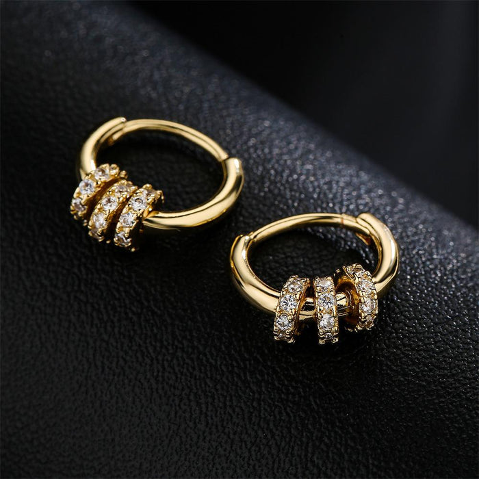 New Fashion Personality Zircon Small Earrings Women's Earrings