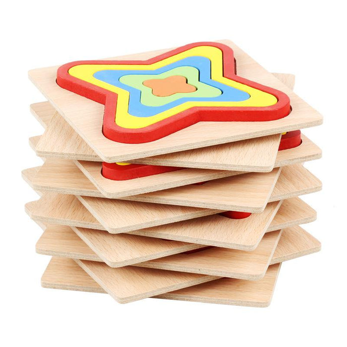 Children's Three-dimensional Puzzle Wooden Toy