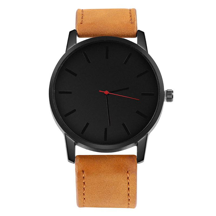 Men's Watch Fashion Leather Quartz Wristwatch