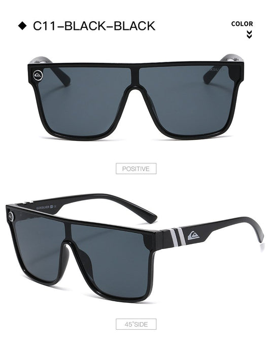 Sunglasses men's one-piece anti ultraviolet glasses