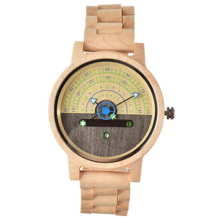 New Leisure Personality Trend Black Technology Concept Wooden Watch