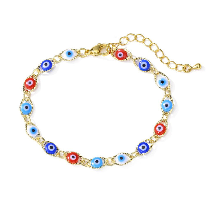 New Fashion Versatile Oil Dripping Devil's Eye Bracelet