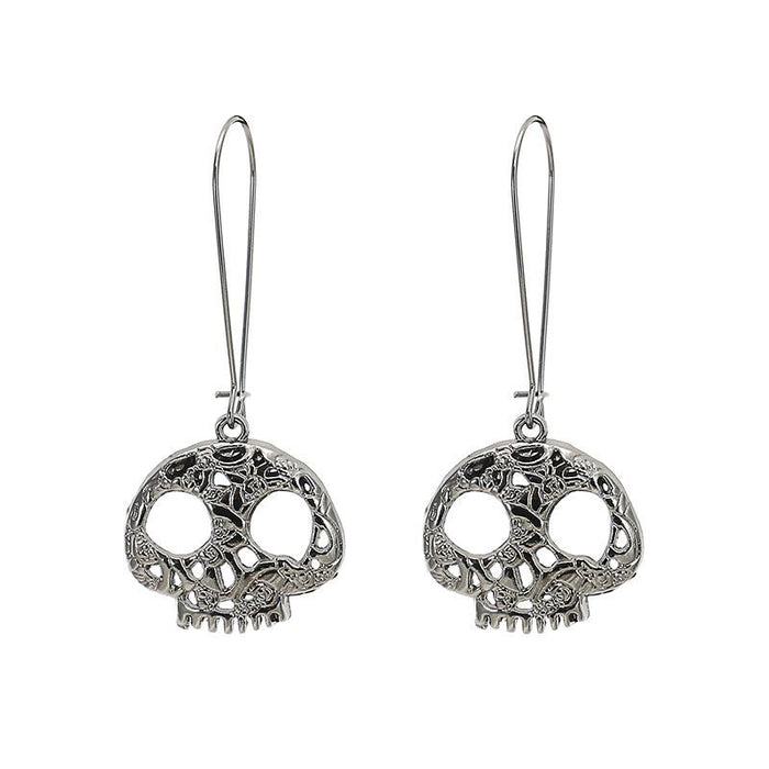 Skeleton Pumpkin Ghost Spider Web Long Earrings Oil Drop Jewelry