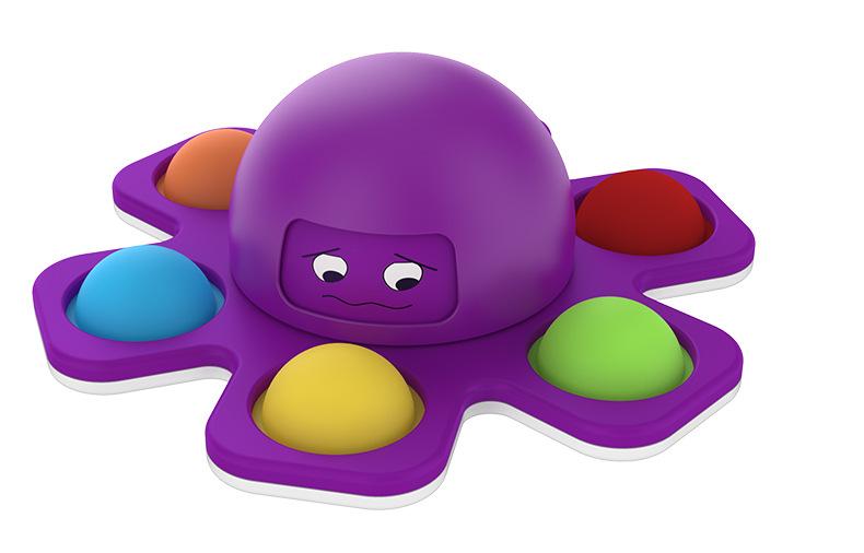 Face-changing Octopus Bubble Music Octopus Spinning Decompression Toy