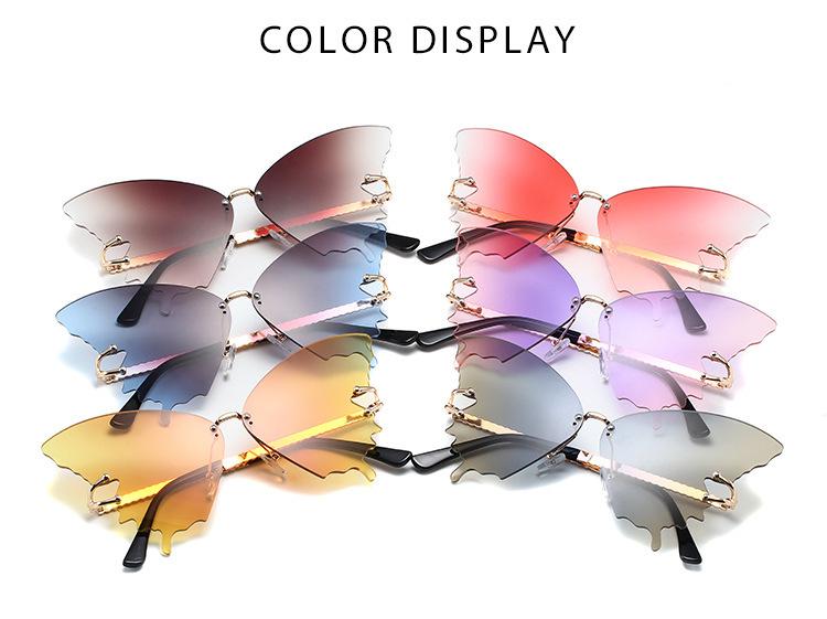 Butterfly sunglasses female large frame gradient