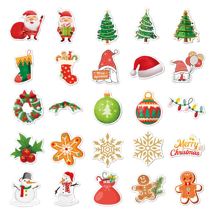 50pcs/set Christmas Sticker Party Decoration Sticker