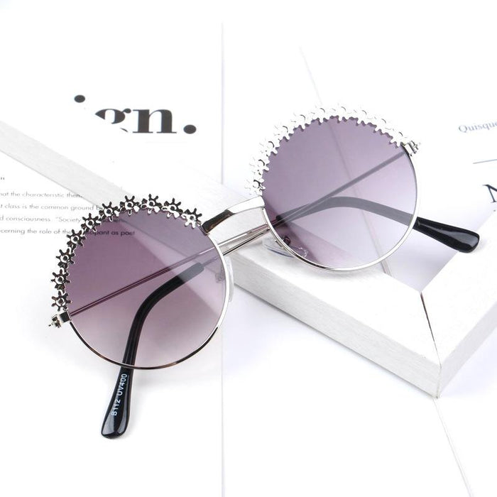 Children's sunglasses metal round frame sunglasses