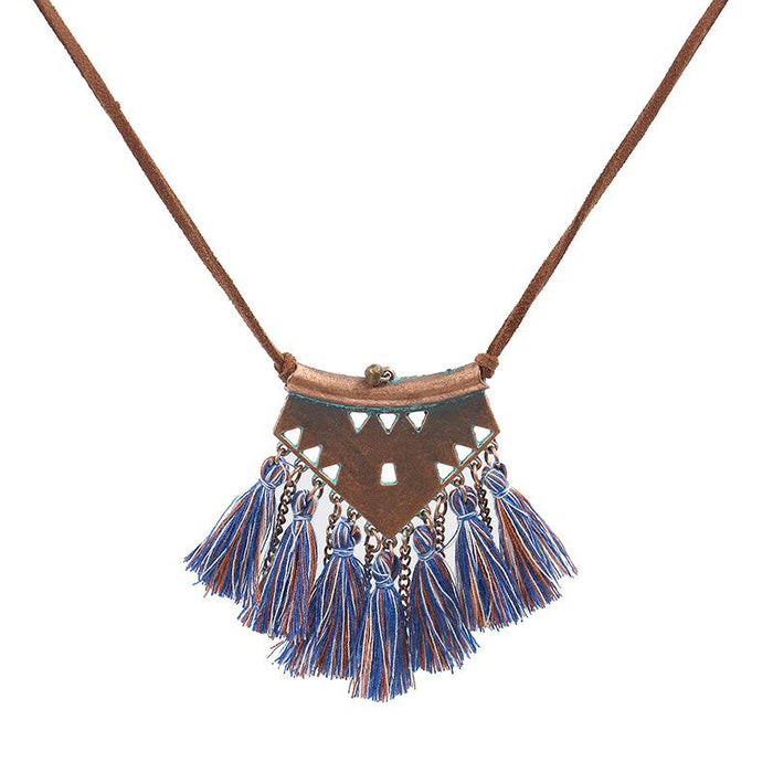 Fashion Tassel Pendant Necklace Women's Creative Chain Jewelry