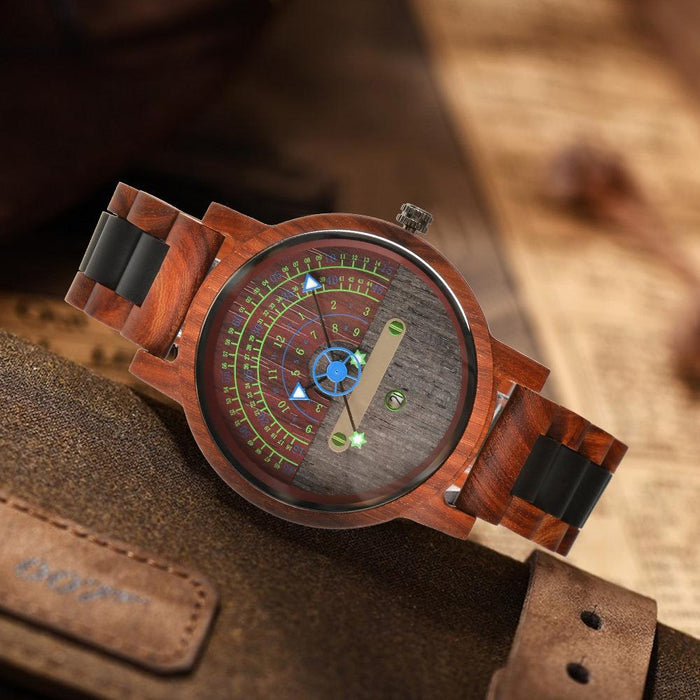 New Leisure Personality Trend Black Technology Concept Wooden Watch