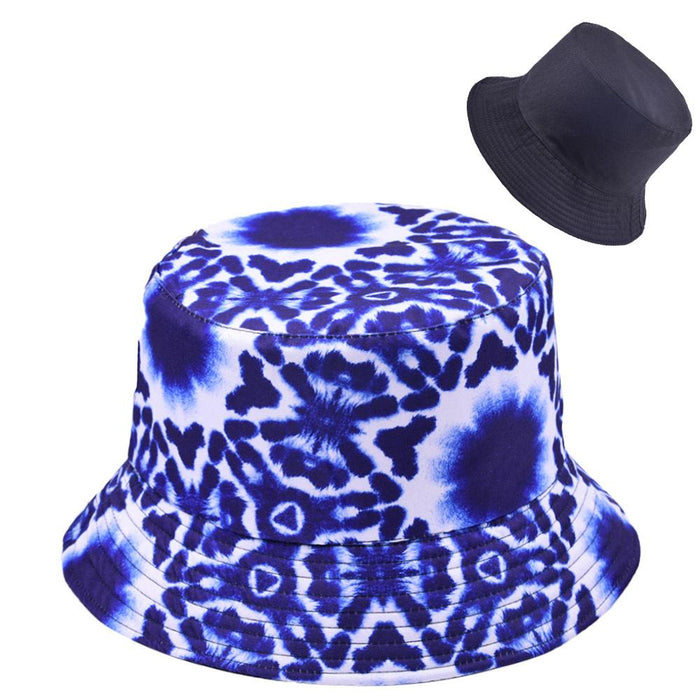 Multi-style Printed Fisherman Hat Outdoor Sun Hat Double-sided