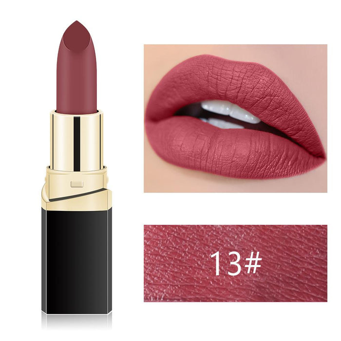 Matte fog face velvet lipstick is not easy to decolour black pipe lipstick.