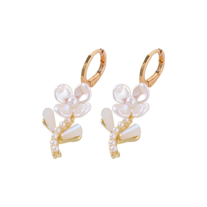 New Imitation Natural Shell Flower Earrings