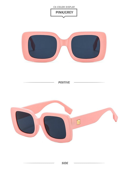 Box men's and women's color matching Sunglasses