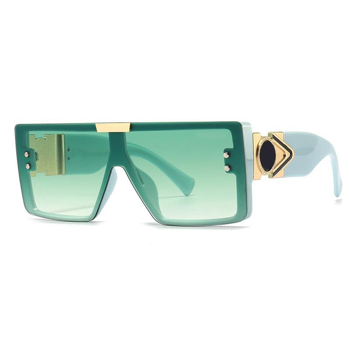 Large frame sunglasses frameless conjoined Sunglasses