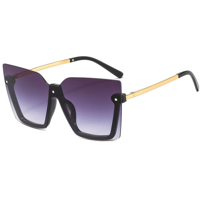 Lower half frame one piece Sunglasses