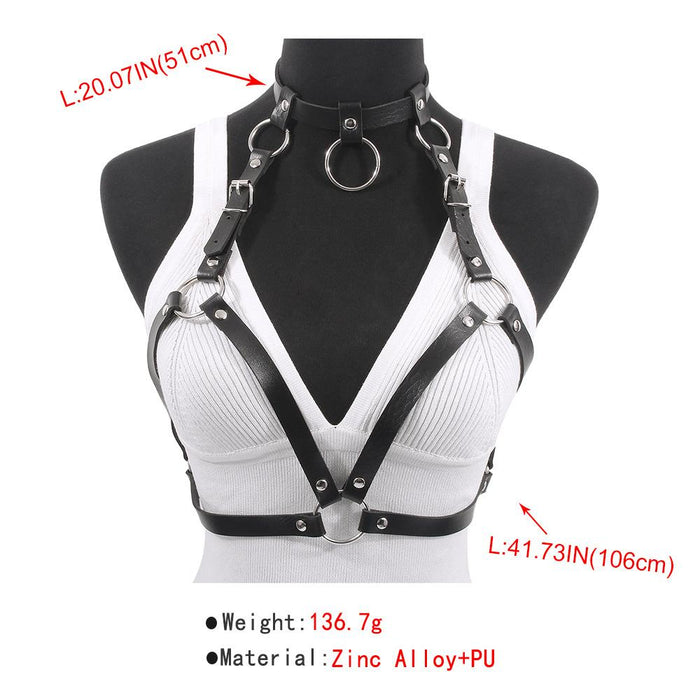 Women Sexy PU Body Chain