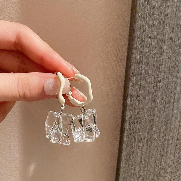 Irregular Transparent Acrylic Earrings